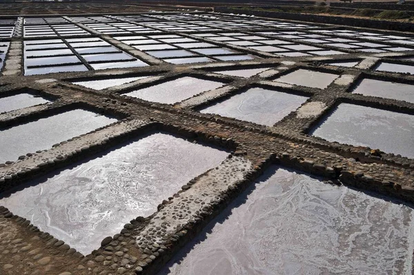 Salt production at Salinas del Carmen on Fuerteventura