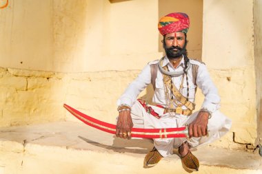 Jaisalmer/Hindistan-12.07.2019:Hindistan'da Jaisalmer'deki çöl festivalinden resim