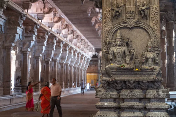 Tamil Nadu India Januari 2019 Bekijk Oude Hindoe Tempel — Stockfoto