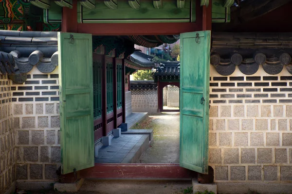 Seul Coréia Sul Novembro 2016 Vista Porta Palácio Real Seul — Fotografia de Stock