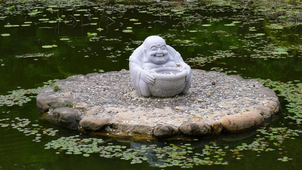 Kőszobor Zsír Buddha — Stock Fotó