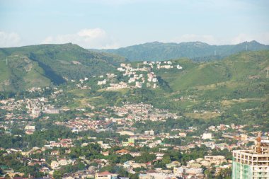 Cebu, Filipinler - 9 Kasım 2016: Cebu şehri sabah saatlerinde.
