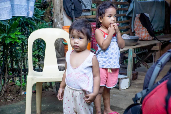 Filipinas Noviembre 2016 Niños Pequeños Calle Filipinas — Foto de Stock