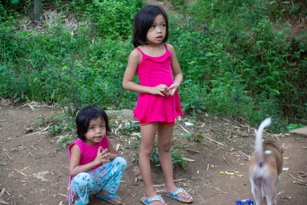 Filipinas Noviembre 2016 Niños Pequeños Calle Filipinas —  Fotos de Stock