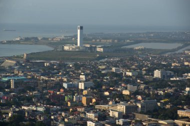 Cebu, Filipinler - 9 Kasım 2016: Cebu şehri sabah saatlerinde.