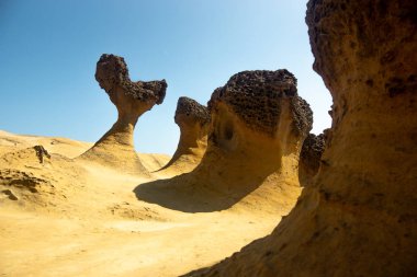 View in Yehliu Geopark, Tayvan.
