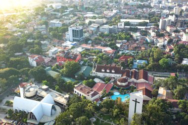 Cebu, Filipinler - 9 Kasım 2016: Cebu şehri sabah saatlerinde.