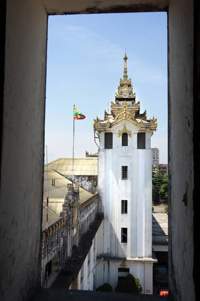 Vista Del Terminal Dei Treni Yangon — Foto Stock