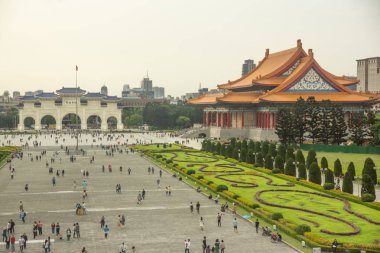 Taipei, Tayvan - 25 Mayıs 2018: Taipei'de Özgürlük meydanı.