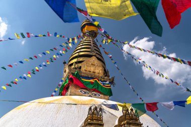 Swayambhu Maha Chaitya stupa, Katmandu, Nepal.