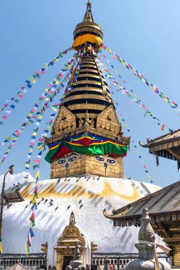 Swayambhu Maha Chaitya stupa, Katmandu, Nepal.
