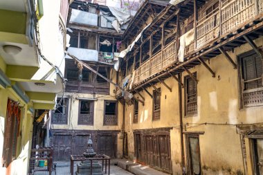 Nepal, Katmandu, eski Nepal evi.