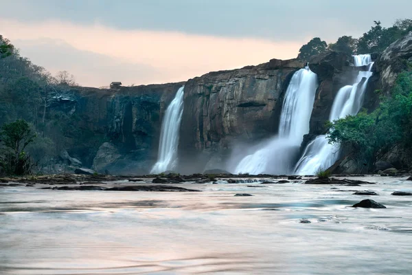 Utsikt Över Athirappilly Vattenfall Indien — Stockfoto