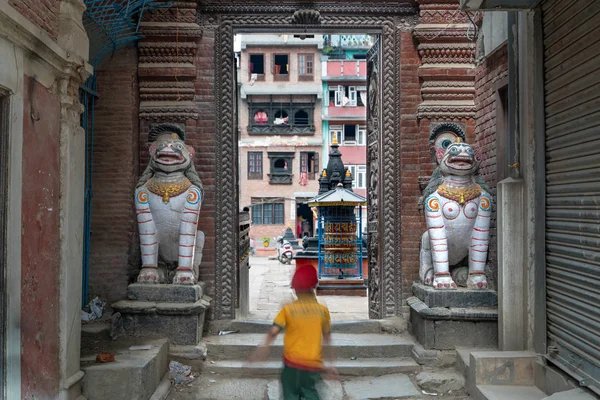 Wejście Domu Stoczni Katmandu Nepal — Zdjęcie stockowe