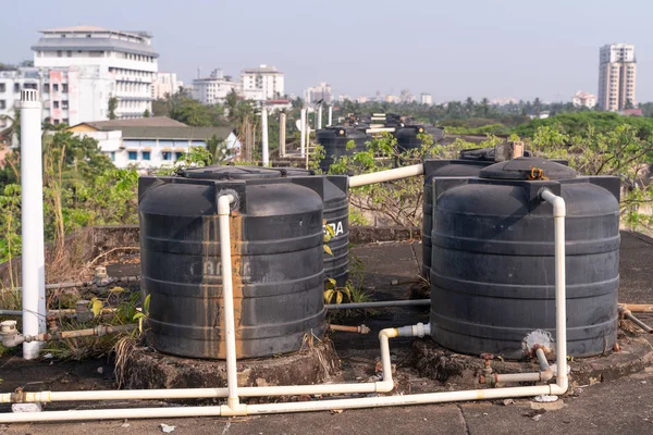 Water tank system on indian roof