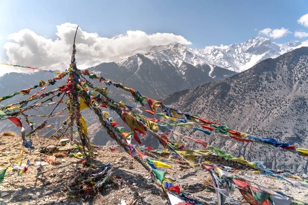 Ver Alrededor Khutsab Terenga Ghumba Pista Senderos Annapurna Nepal — Foto de Stock