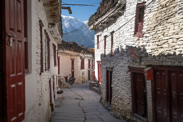 Nepal Blick Auf Den Annapurna Trail Marpha Dorf — Stockfoto