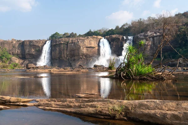 Vista Athirappilly Cachoeiras Índia — Fotografia de Stock