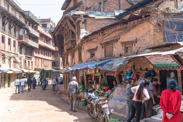 Nepal Bhaktapur Durbar Square Rynek — Zdjęcie stockowe