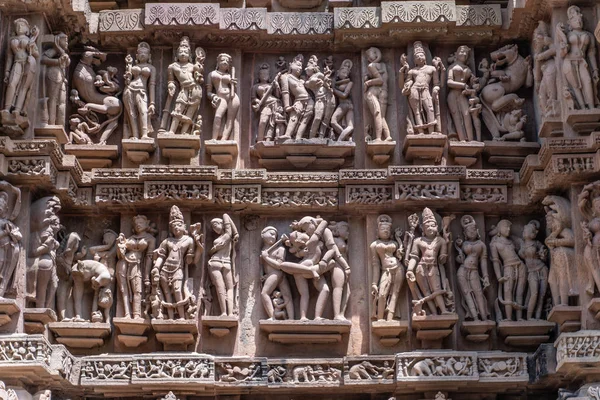 Statues View Khajuraho Temple India — Stock Photo, Image