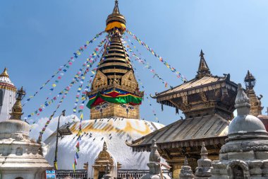 Swayambhu Maha Chaitya stupa, Katmandu, Nepal.
