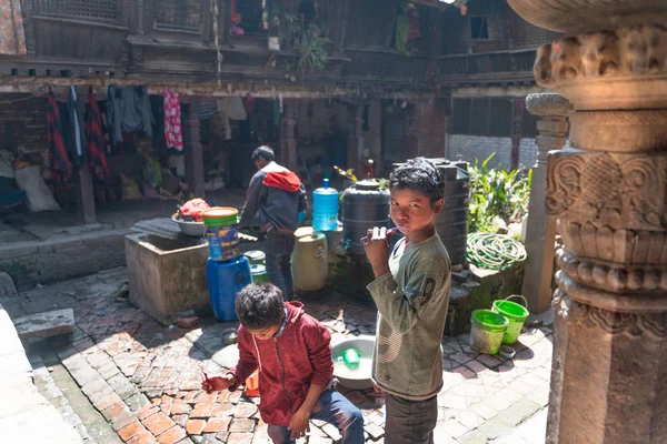 Katmandú Nepal Marzo 2019 Antiguo Templo Abandonado Katmandú — Foto de Stock