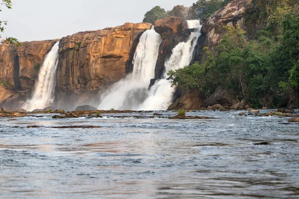 Utsikt Över Athirappilly Vattenfall Indien — Stockfoto