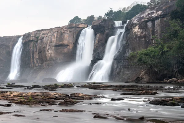 Vista Athirappilly Cachoeiras Índia — Fotografia de Stock