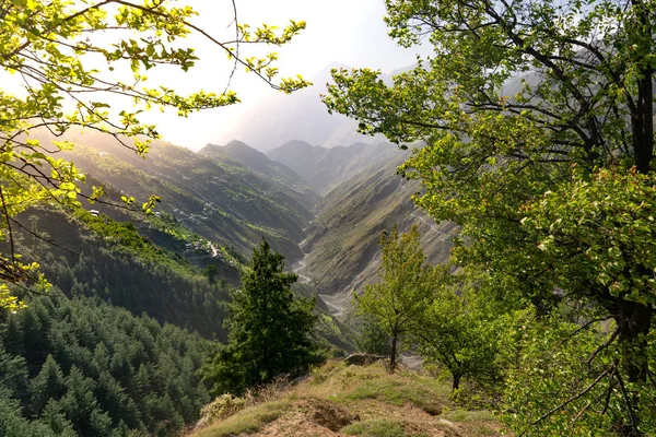 stock image View around Bharmour village, India.