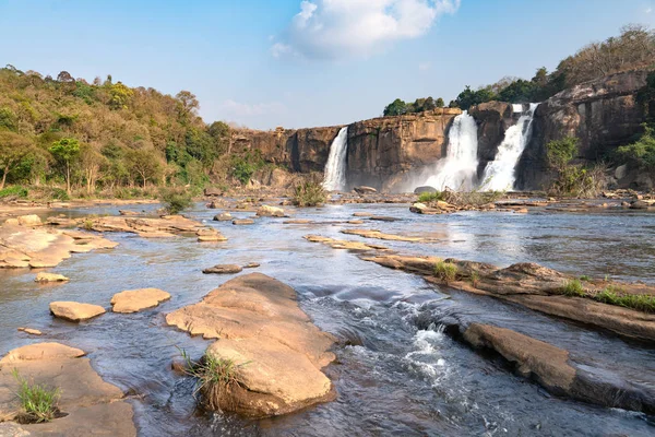 Utsikt Över Athirappilly Vattenfall Indien — Stockfoto