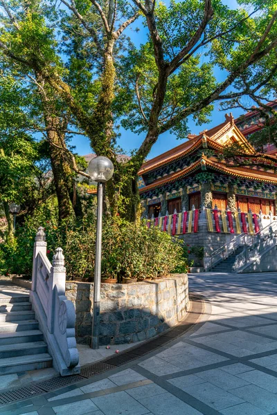 Mosteiro Budista Lin Ilha Lantau Hong Kong — Fotografia de Stock