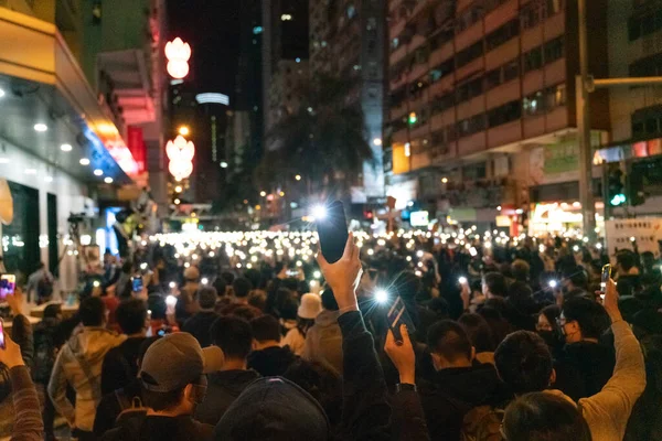 Manifestação Popular Pela Defesa Das Suas Liberdades Direitos — Fotografia de Stock