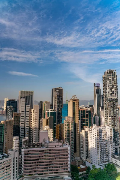 Amazing View Hong Kong Cityscape Full Skyscrapers Rooftop — Stock Photo, Image