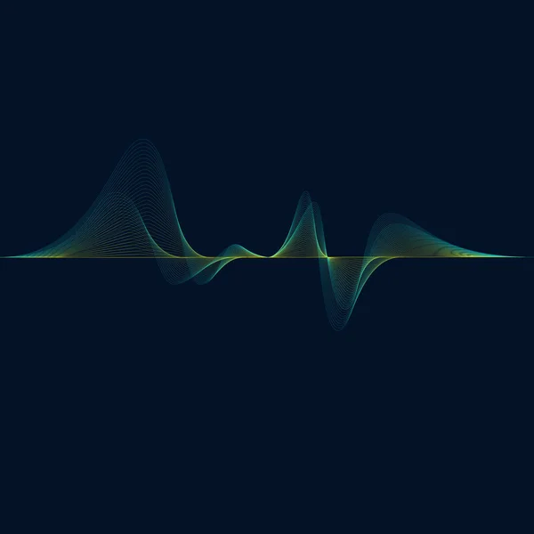 Radio Conception d'ondes sonores — Image vectorielle