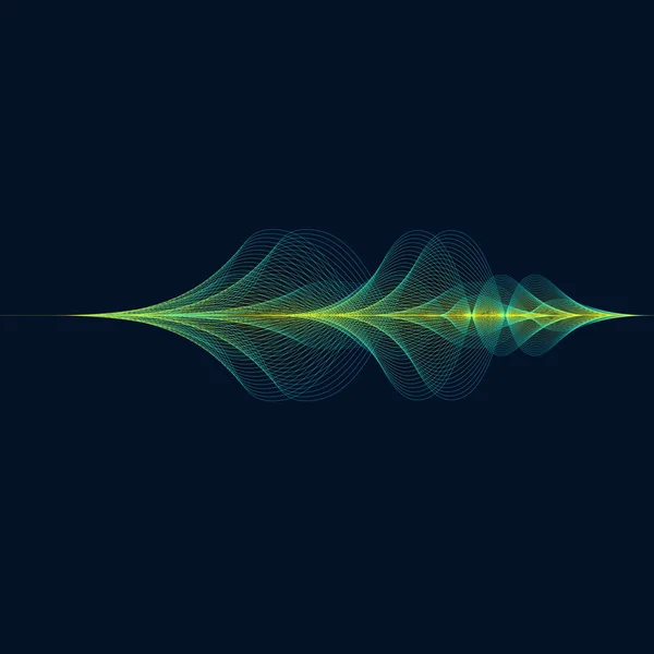 Radio Sound Wave Design — Stockvector