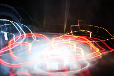 Hareket halindesoyut gece ışığı arka planı