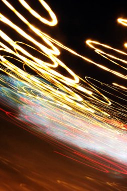 Hareket halindesoyut gece ışığı arka planı