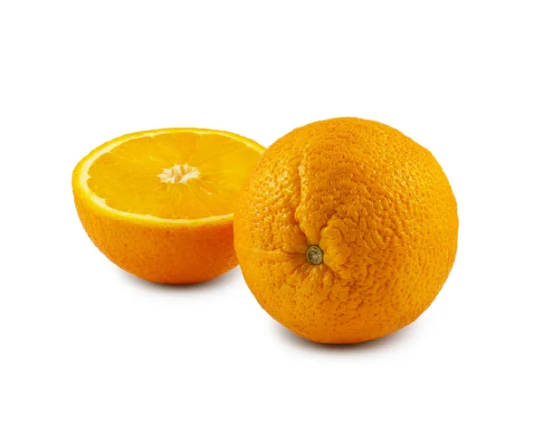 Corte naranja aislado sobre fondo blanco —  Fotos de Stock