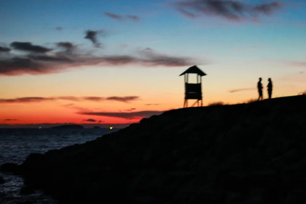 Luces Hora del crepúsculo del amanecer por la mañana . — Foto de Stock