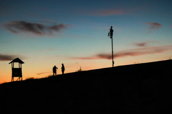 Lichter Dämmerung Zeit des Sonnenaufgangs am Morgen. — Stockfoto