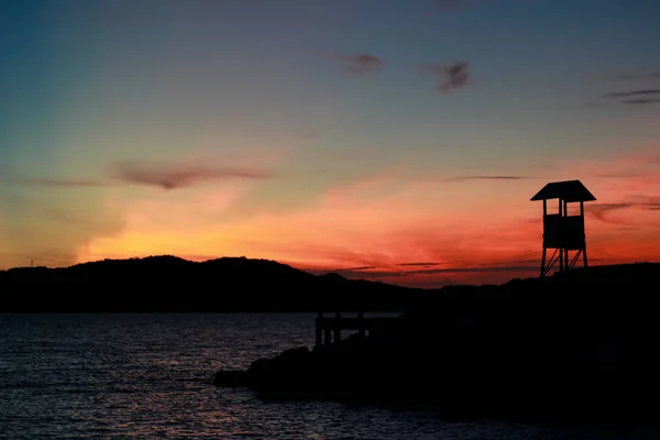 Luces Hora del crepúsculo del amanecer por la mañana . —  Fotos de Stock