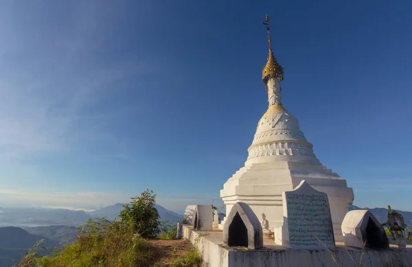 Holy Pagoda Worship Kri Yong People Summit Mor Located Karen — Stock Photo, Image