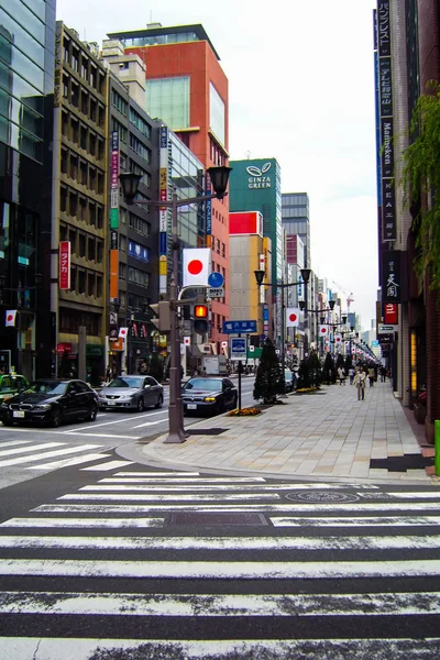 Shiodome area im modernen Tokio — Stockfoto