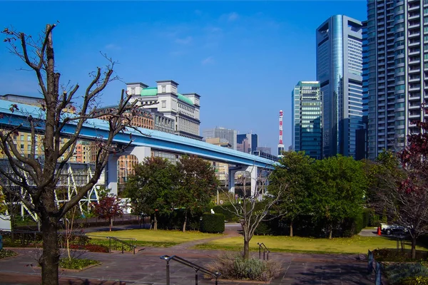 Shiodome dans la zone moderne de Tokyo — Photo
