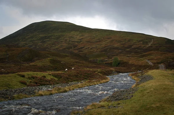 Κοιλάδα Της Άγριας Σκωτίας Στην Οροσειρά Της Σκωτίας — Φωτογραφία Αρχείου