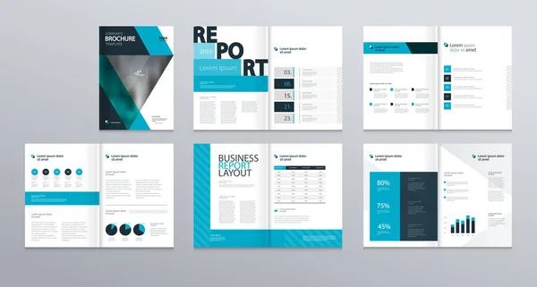 Ontwerpsjabloon Lay Out Voor Bedrijfsprofiel Jaarverslag Brochures Flyers Presentaties Folder — Stockvector