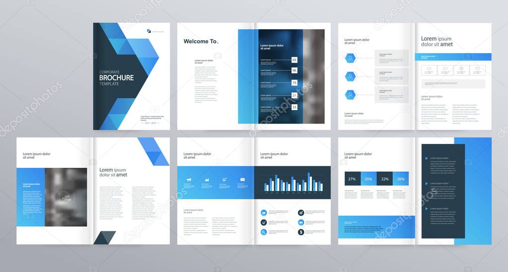 Design layout template for company profile ,annual report , brochures, flyers, presentations, leaflet, magazine,book . and vector a4 size for editable.