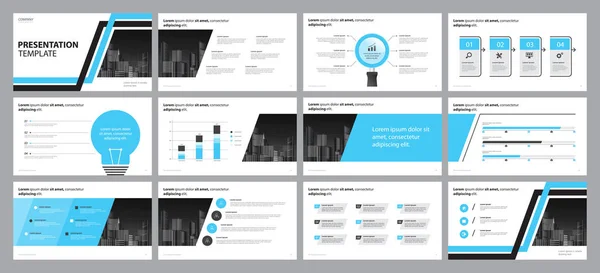 Business Presentation Backgrounds Design Template Infographic Timeline Elements Design Concept — Stock Vector