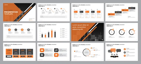 business presentation backgrounds design template, with infographic timeline elements design concept