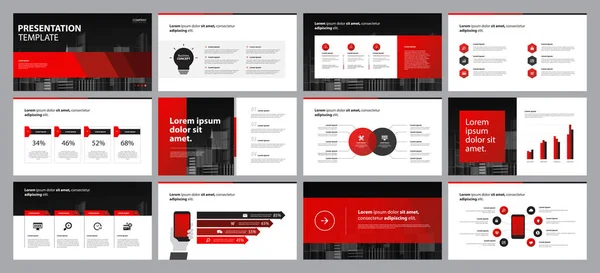 Présentation Entreprise Arrière Plans Modèle Conception Conception Mise Page Pour — Image vectorielle